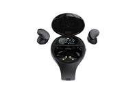 HKM-451859 Bluetooth Smart Watch with Integrated Headset in Black - Simple Sports Design