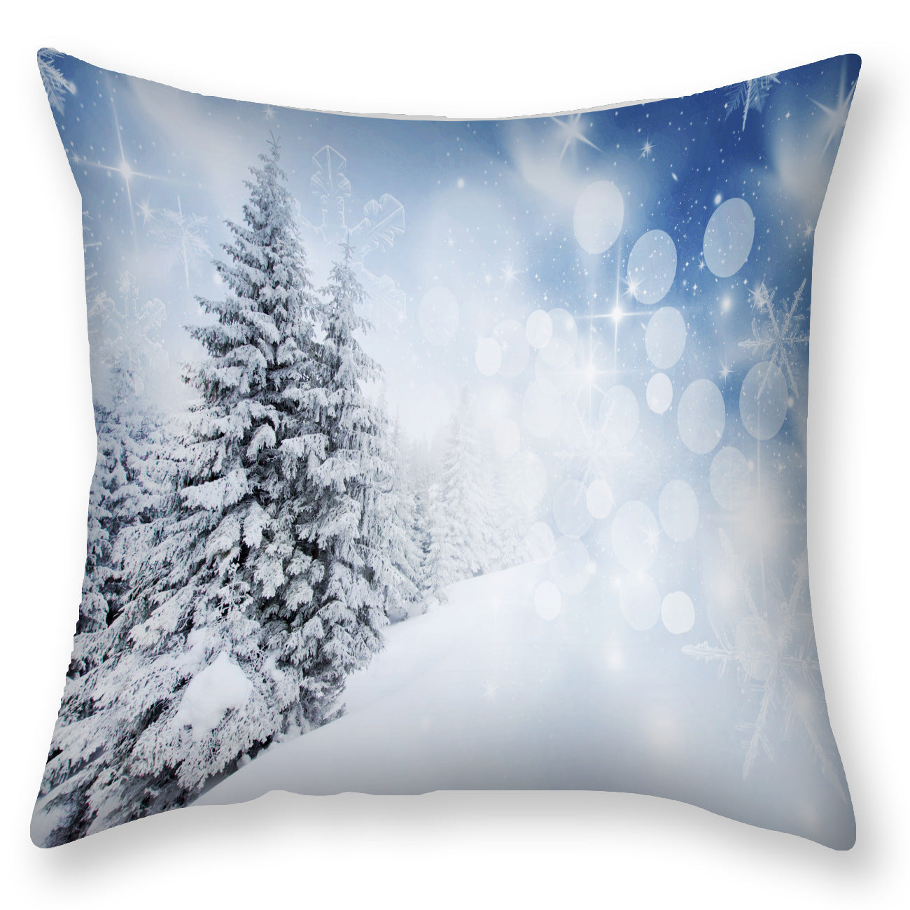 HKM-451923 Nordic Snowflake Pattern Pillowcase - 45x45CM