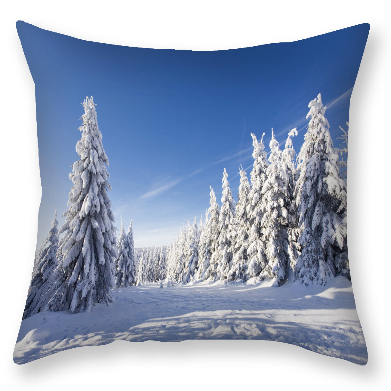 HKM-451923 Nordic Snowflake Pattern Pillowcase - 45x45CM
