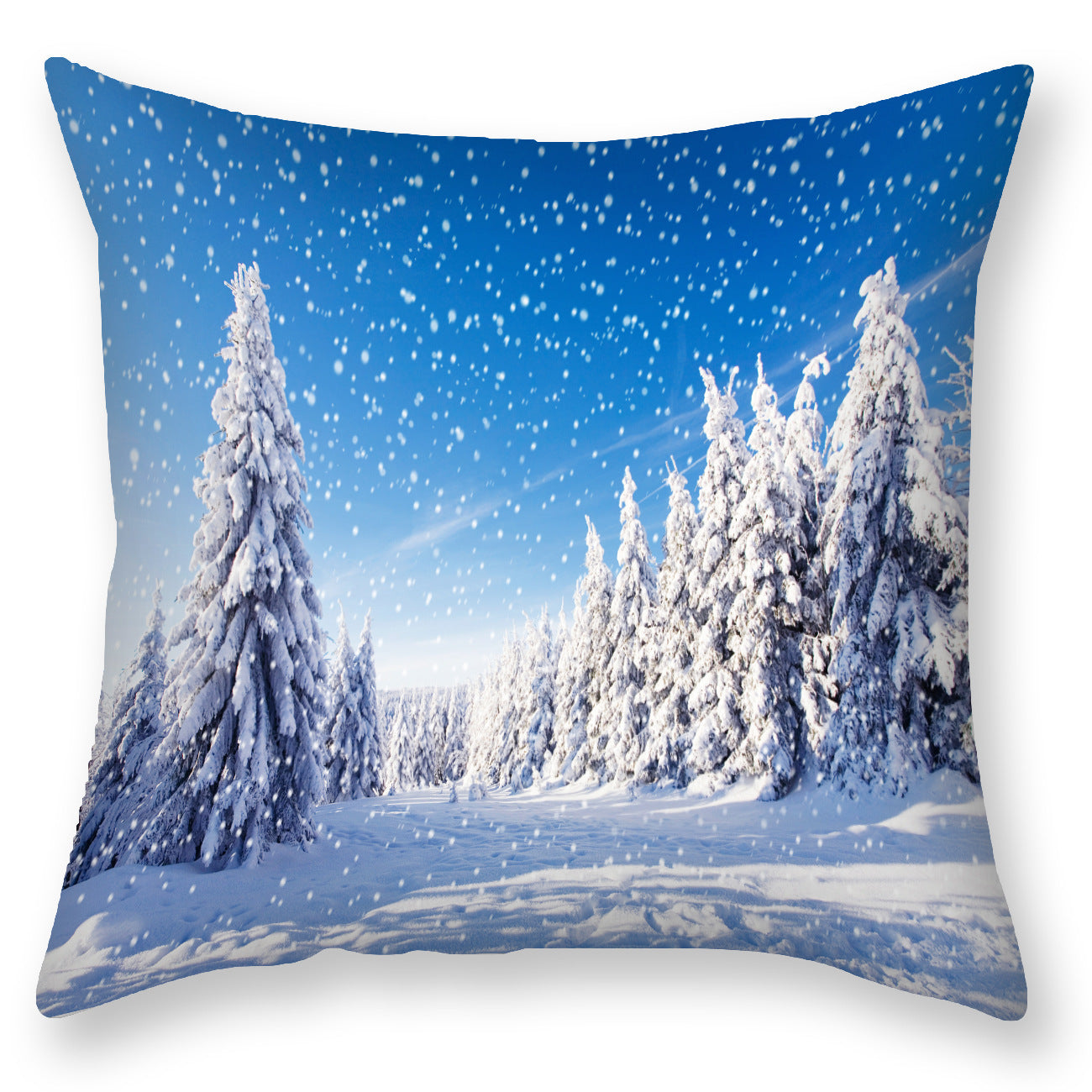 HKM-451923 Nordic Snowflake Pattern Pillowcase - 45x45CM