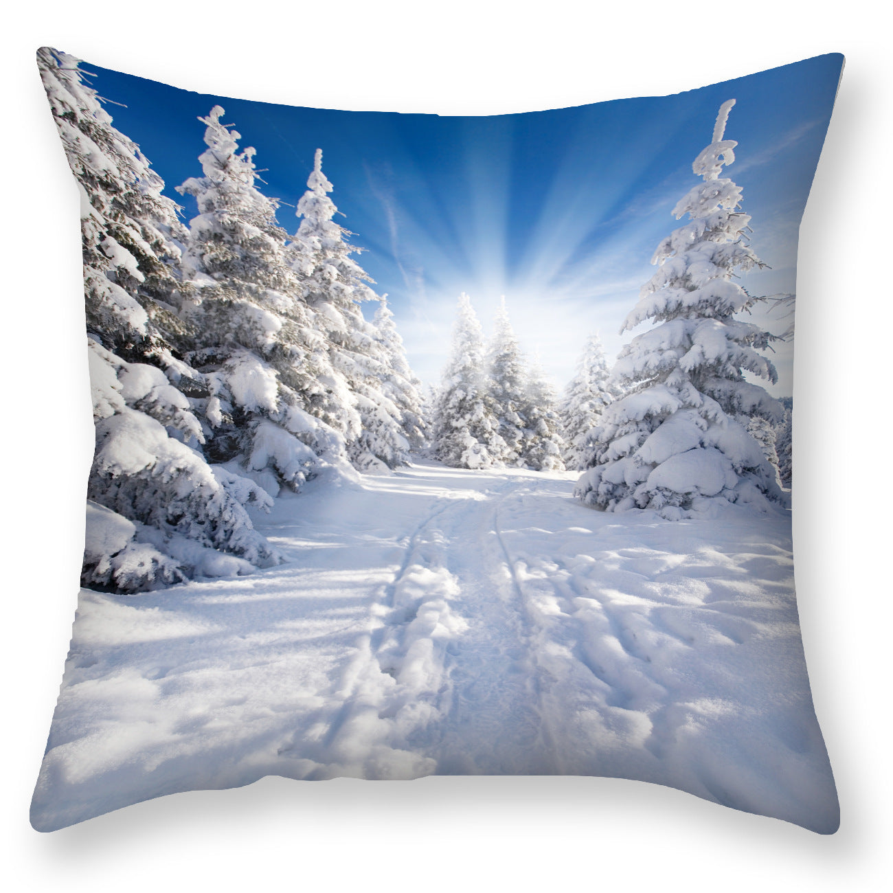 HKM-451923 Nordic Snowflake Pattern Pillowcase - 45x45CM