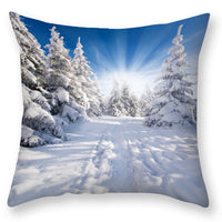HKM-451923 Nordic Snowflake Pattern Pillowcase - 45x45CM