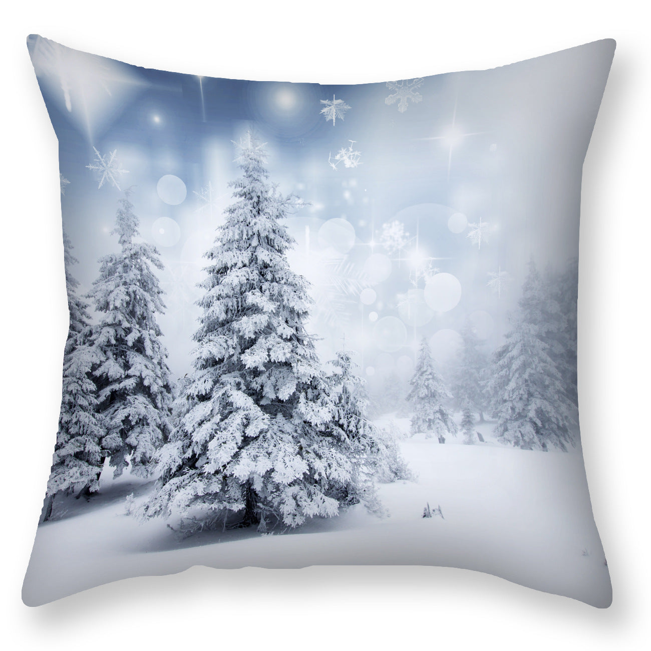 HKM-451923 Nordic Snowflake Pattern Pillowcase - 45x45CM