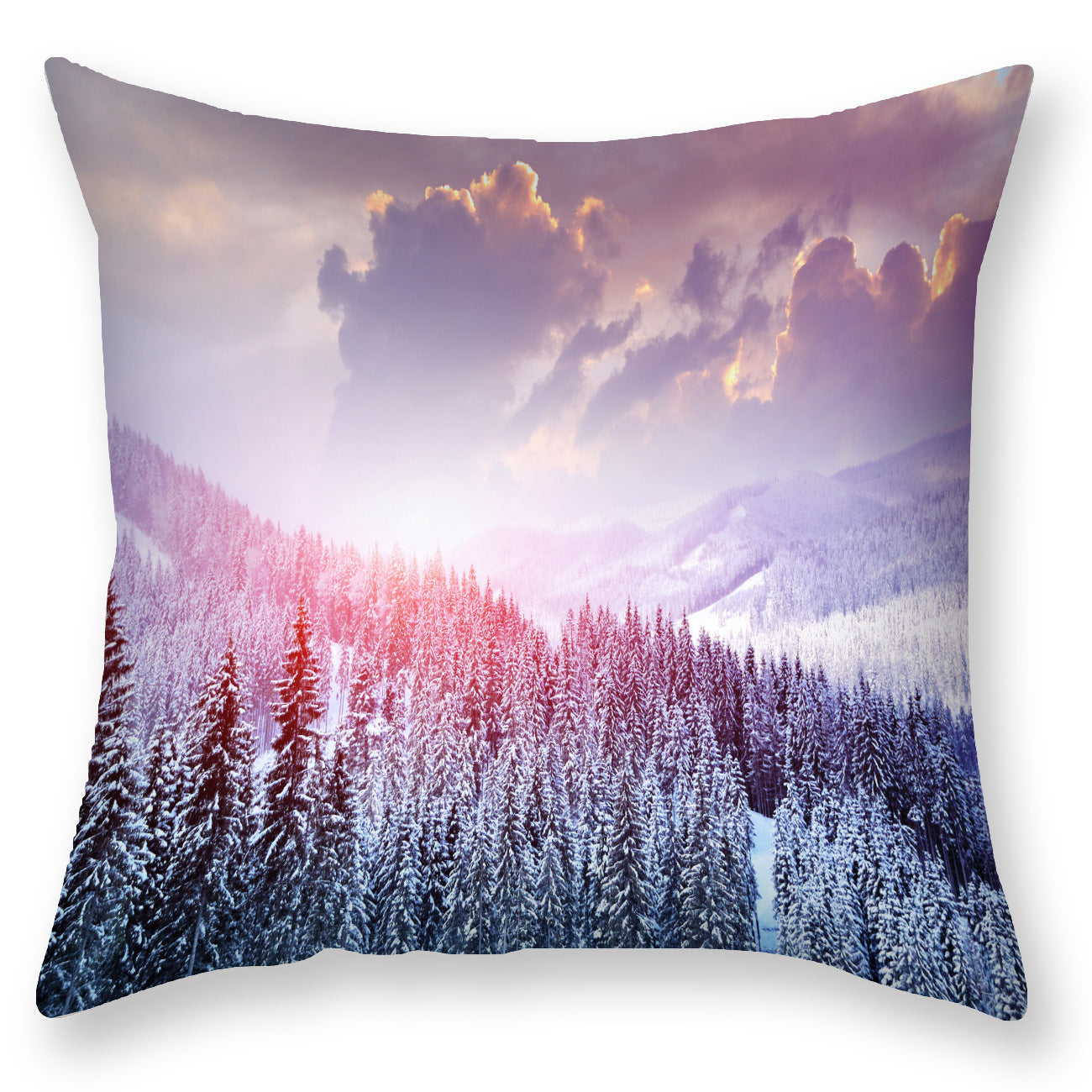 HKM-451923 Nordic Snowflake Pattern Pillowcase - 45x45CM