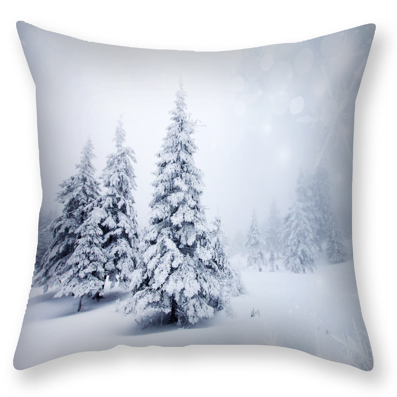 HKM-451923 Nordic Snowflake Pattern Pillowcase - 45x45CM
