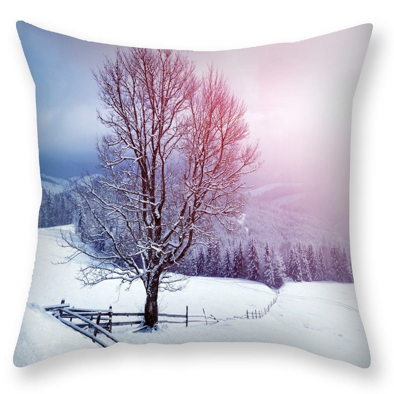 HKM-451923 Nordic Snowflake Pattern Pillowcase - 45x45CM