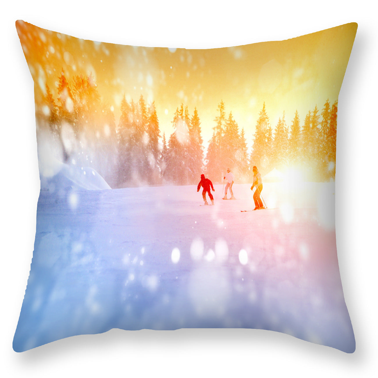 HKM-451923 Nordic Snowflake Pattern Pillowcase - 45x45CM