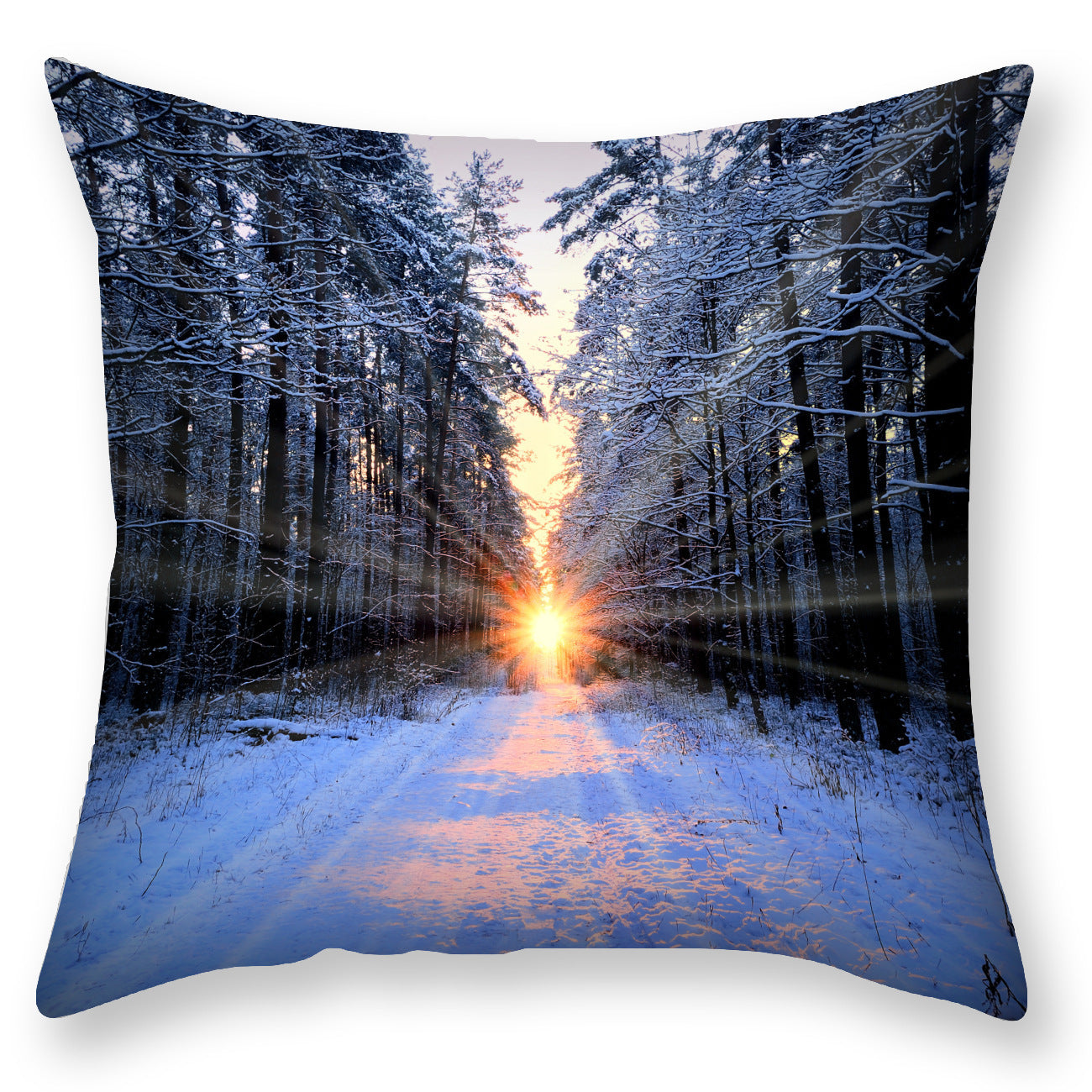 HKM-451923 Nordic Snowflake Pattern Pillowcase - 45x45CM