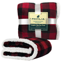 HKM-452115 Cozy Red Plaid Flannel Wool Blanket for Autumn and Winter, 150x130 cm or 150x200 cm