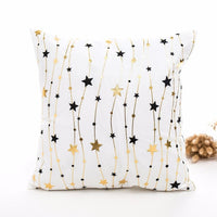 HKM-452179 Christmas-Themed Polyester Pillowcase, 45x45cm, Perfect for Sofa and Holiday Home Decor