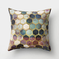 HKM-452243 Cartoon Pattern Polyester Pillow Cover - 45x45 cm
