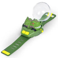 HKM-452371 Mini Alloy Dinosaur Car with Watch Radio Remote Control - Electric USB Rechargeable RC Racing Toy for 6 Years and Up