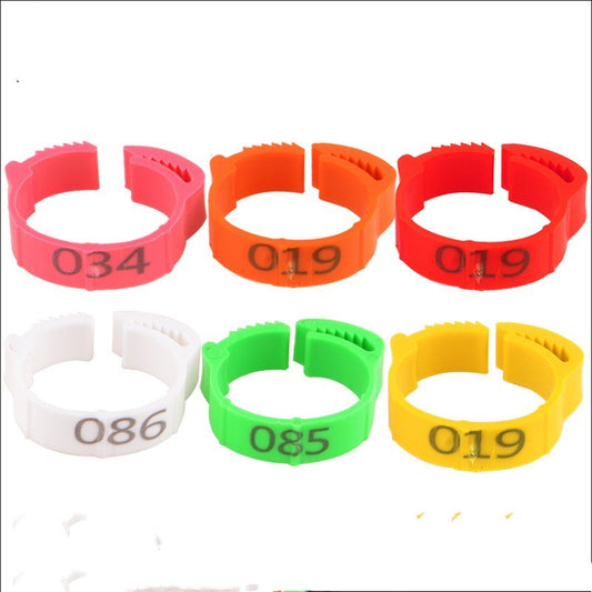 HKM-452499 Chicken Foot Ring Disposable With Word Stitch Marker Farm Label Buckle