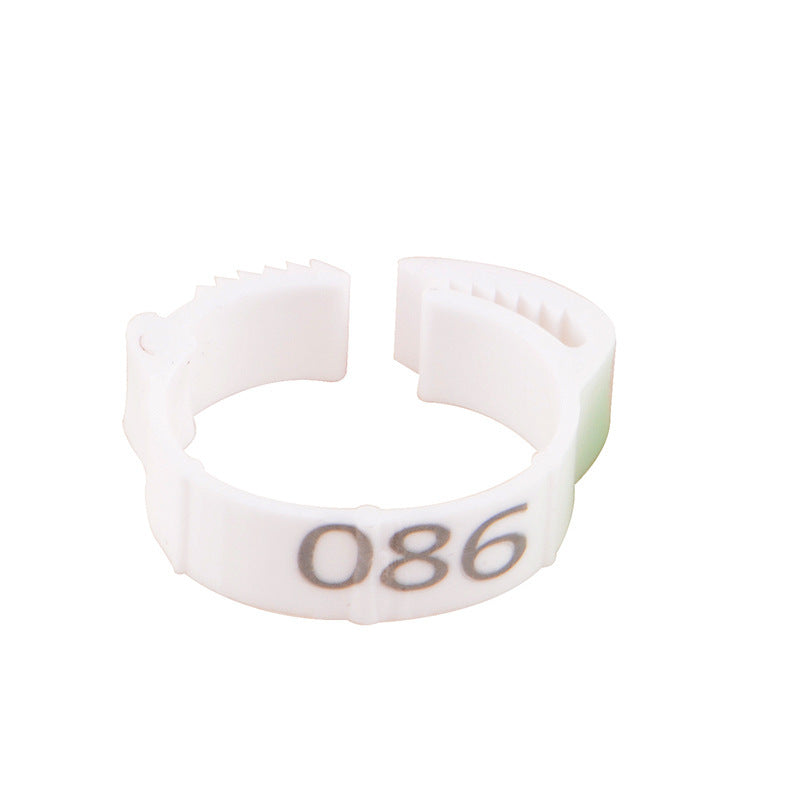 HKM-452499 Chicken Foot Ring Disposable With Word Stitch Marker Farm Label Buckle