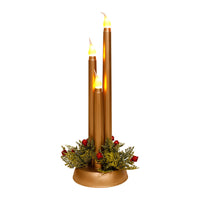 HKM-452563 LED Electronic Candle Christmas Decorations in Gold, Silver, and Red - Ideal for Holiday Decor