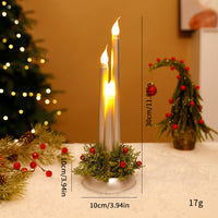 HKM-452563 LED Electronic Candle Christmas Decorations in Gold, Silver, and Red - Ideal for Holiday Decor