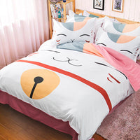 HKM-452627 Cartoon-Themed 1.8m Bedding Set - Three or Four-Piece Collection for Dormitory