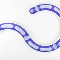 HKM-452627 Educational Cat Turntable Racetrack in Pink, Blue, and Purple - 29cm Flat Rail Design