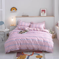HKM-452947 Leopard Print Bed Sheet Set – Modern Minimalist Design, Includes Sheet, Bed Cover, and Pillowcases in Various Sizes