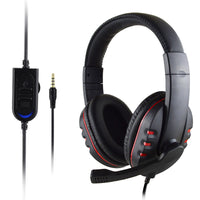 HKM-453011 Wired Over-Ear Headphones with Microphone and 3.5mm Jack - White/Green and Red