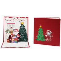 HKM-453075 Creative 3D Stereoscopic Greeting Cards for Christmas and New Year Celebrations