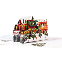 HKM-453075 Creative 3D Stereoscopic Greeting Cards for Christmas and New Year Celebrations