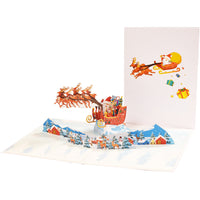 HKM-453075 Creative 3D Stereoscopic Greeting Cards for Christmas and New Year Celebrations