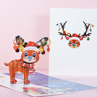 HKM-453075 Creative 3D Stereoscopic Greeting Cards for Christmas and New Year Celebrations