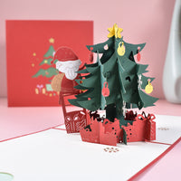 HKM-453075 Creative 3D Stereoscopic Greeting Cards for Christmas and New Year Celebrations