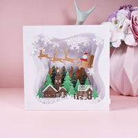 HKM-453075 Creative 3D Stereoscopic Greeting Cards for Christmas and New Year Celebrations