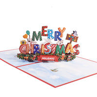 HKM-453075 Creative 3D Stereoscopic Greeting Cards for Christmas and New Year Celebrations