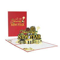 HKM-453075 Creative 3D Stereoscopic Greeting Cards for Christmas and New Year Celebrations