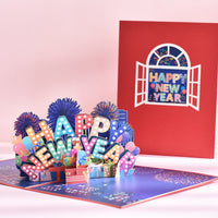 HKM-453075 Creative 3D Stereoscopic Greeting Cards for Christmas and New Year Celebrations