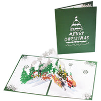 HKM-453075 Creative 3D Stereoscopic Greeting Cards for Christmas and New Year Celebrations