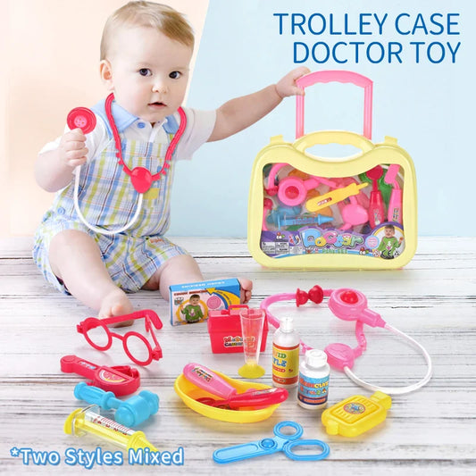 KTX-453203 Educational Pretend Play Medical Set with Plastic Suitcase for Kids Aged 2-4 Years