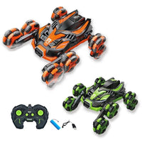 HKM-453523 5CH Remote Control Climbing Stunt Vehicle with Rotating Arm and Flipping Action for Kids
