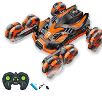 HKM-453523 5CH Remote Control Climbing Stunt Vehicle with Rotating Arm and Flipping Action for Kids