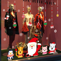 HKM-453715 Christmas Day Window Glass Decoration Wall Sticker - PVC, 60x90cm for Living Room