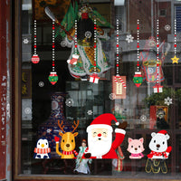 HKM-453715 Christmas Day Window Glass Decoration Wall Sticker - PVC, 60x90cm for Living Room