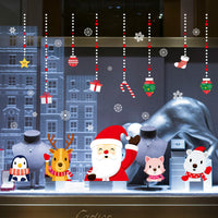 HKM-453715 Christmas Day Window Glass Decoration Wall Sticker - PVC, 60x90cm for Living Room