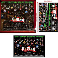HKM-453715 Christmas Day Window Glass Decoration Wall Sticker - PVC, 60x90cm for Living Room