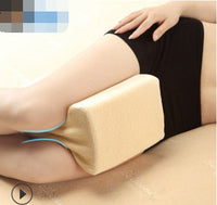 HKM-453779 Memory Foam I-Shaped Leg Pillow for Health and Comfort - Adjustable Height 7-15cm, Soft Cotton Filling