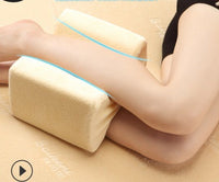 HKM-453779 Memory Foam I-Shaped Leg Pillow for Health and Comfort - Adjustable Height 7-15cm, Soft Cotton Filling