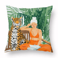HKM-453779 Simple Printed Pillowcase in Multiple Colors, Soft Chemical Fiber Material
