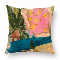 HKM-453779 Simple Printed Pillowcase in Multiple Colors, Soft Chemical Fiber Material