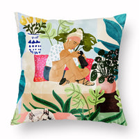 HKM-453779 Simple Printed Pillowcase in Multiple Colors, Soft Chemical Fiber Material