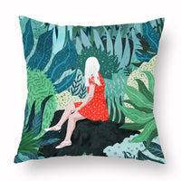 HKM-453779 Simple Printed Pillowcase in Multiple Colors, Soft Chemical Fiber Material