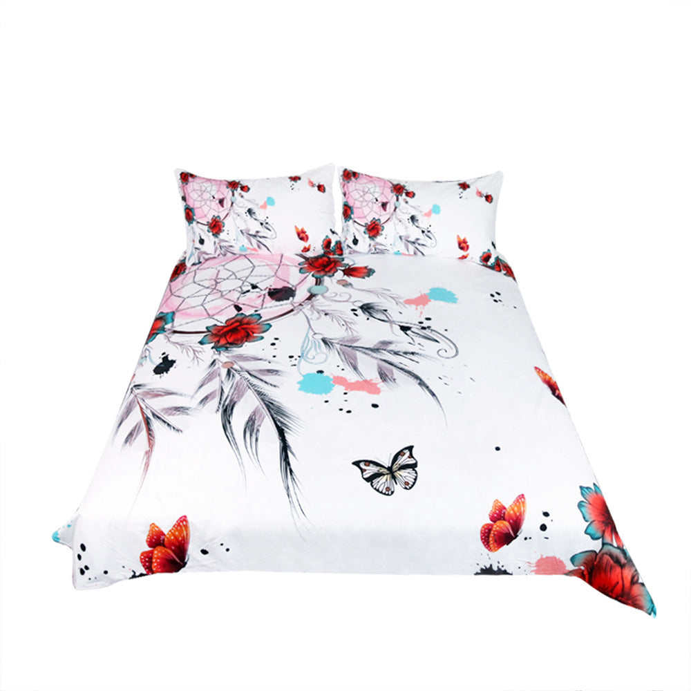 HKM-453907 Four-Piece Flying Dream Catcher Home Textile Set in Polyester Fiber