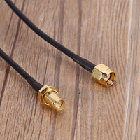 HKM-454291 WiFi Router Antenna Extension Cable - 3M Black PC and Metal Connector