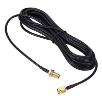 HKM-454291 WiFi Router Antenna Extension Cable - 3M Black PC and Metal Connector